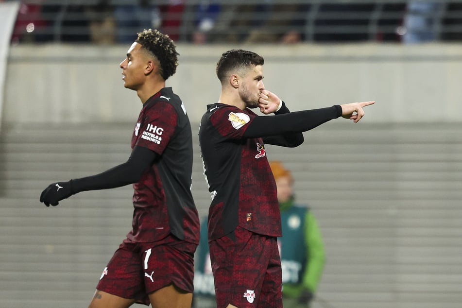 Antonio Nusa und Christoph Baumgartner drehten in der 1. Halbzeit das Spiel für RB Leipzig.