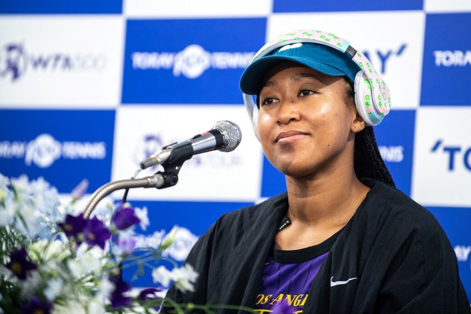 Naomi Osaka of Japan attends a press conference at the start of the Pan Pacific Open tennis tournament in Tokyo on September 19, 2022.