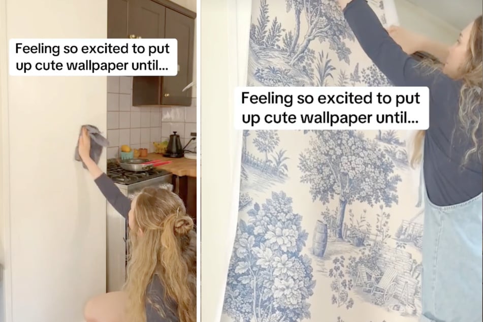 Violet Clair (39) hatte sich für ihre Küche eine neue Tapete bestellt. Das Ergebnis hatte allerdings einen Haken!