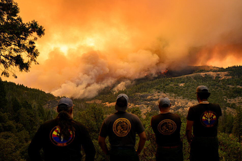 The so-called Park Fire burned more than 350,000 acres (142,000 hectares) as of Saturday evening.