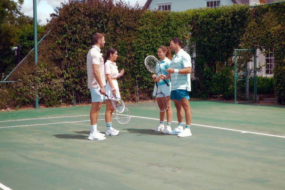 Beim Tennis-Match wurden Dennis und Lissy (29) von Sebastian und Eva abgezogen.