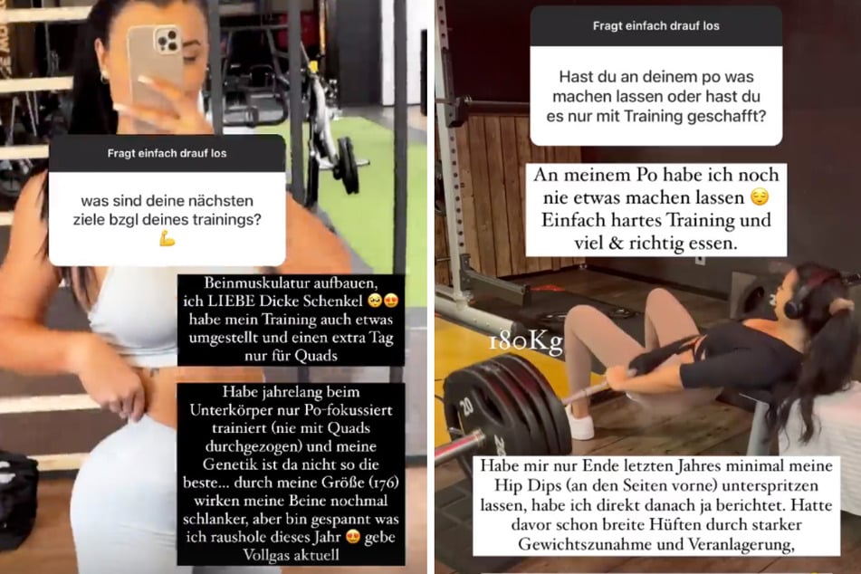 In einer kleinen Fragerunde auf Instagram stellte sich die Kölner "Booty Queen" erst kürzlich wieder den neugierigen Fragen ihrer Fans.