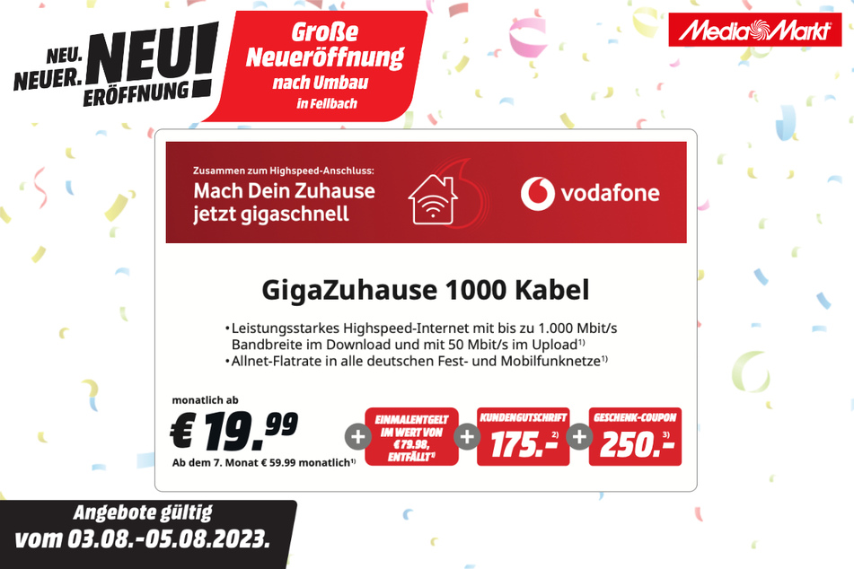 Highspeed-Internet für 19,99 Euro/ Monat.