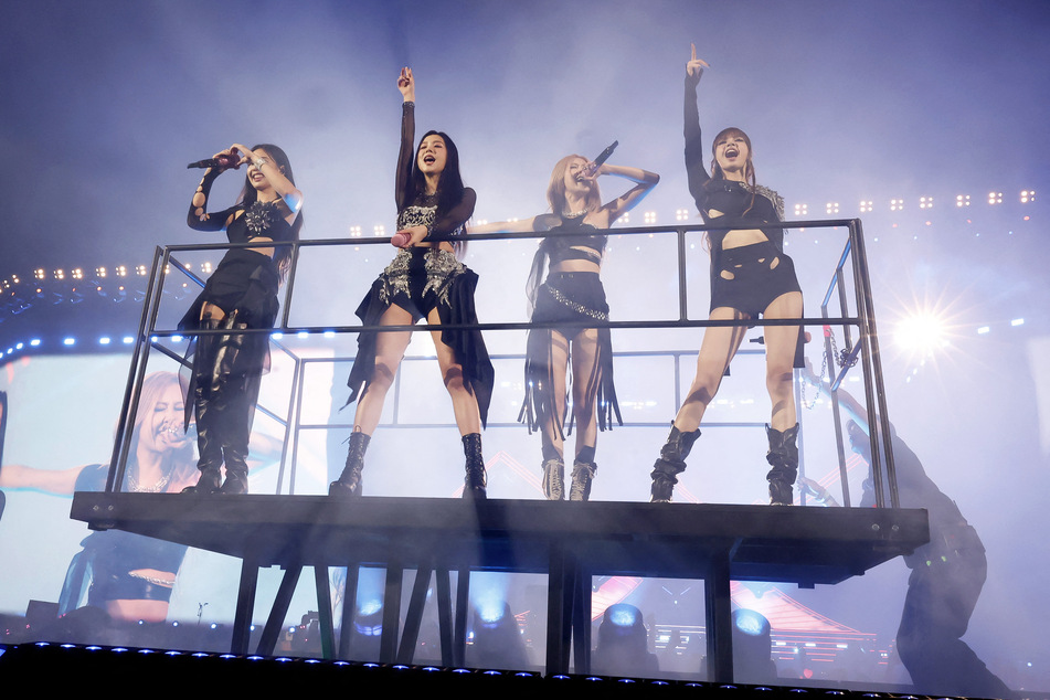 BLACKPINK performs on Saturday during weekend one of Coachella 2023.