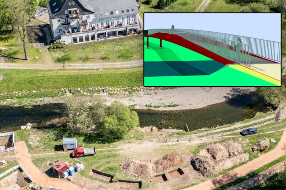 Chemnitz: Baustart für Brücke am Chemnitzer Flussbad