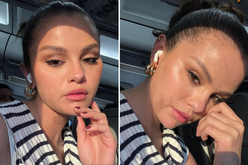 Selena Gomez teases new Rare Beauty cosmetic products in selfie