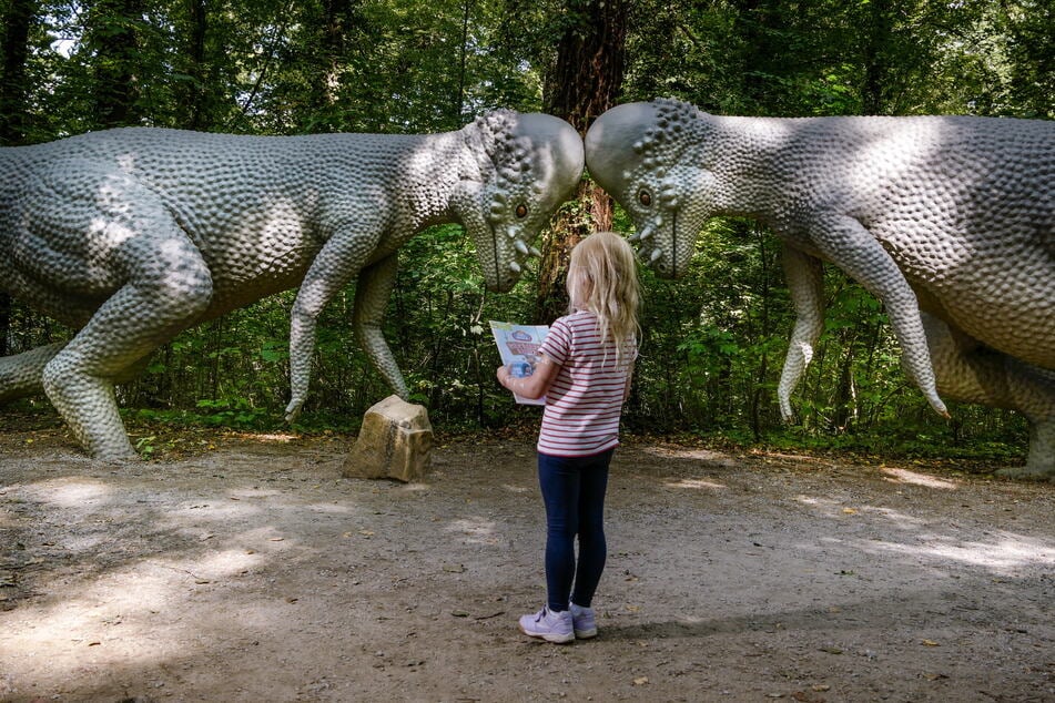 Ob die kleinen Dino-Forscher im Saurierpark Kleinwelka alle Hinweise auf der neu aufgelegten Skelett-Rallye finden können? (Archivfoto)