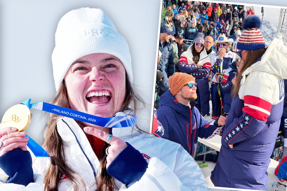 Das größte Gold von allen? Olympiasiegerin verlobt sich im Ziel