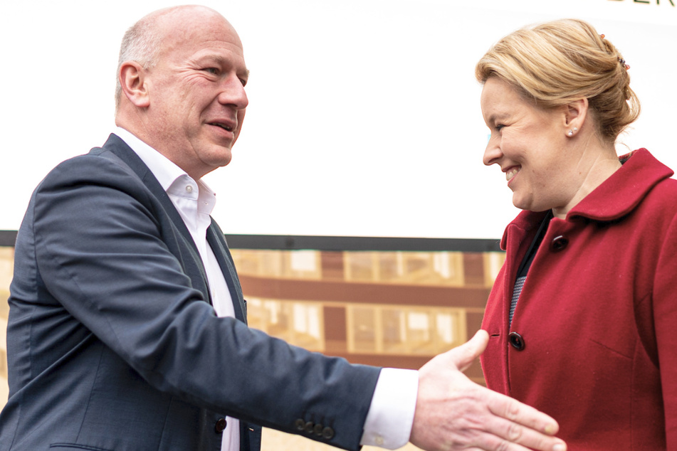 Wollen gemeinsam Berlin regieren: Kai Wegner (50, CDU, l.) und Franziska Giffey (44, SPD).