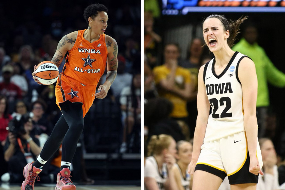 WNBA champion Brittney Griner (l.) and college sensation Caitlin Clark (r.) are making waves as the latest additions to Team USA's basketball training camp.