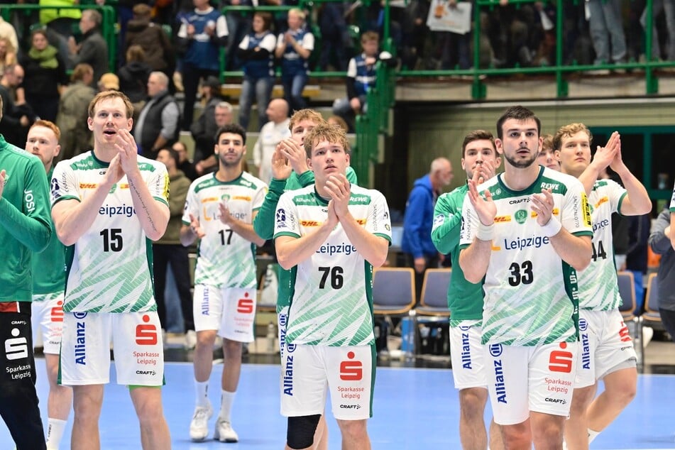 So richtig konnten sich die Leipziger Handballer über das Unentschieden nicht freuen.