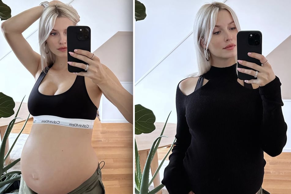 Lena Gerckes (34) Babybauch nimmt eine beachtliche Form an.
