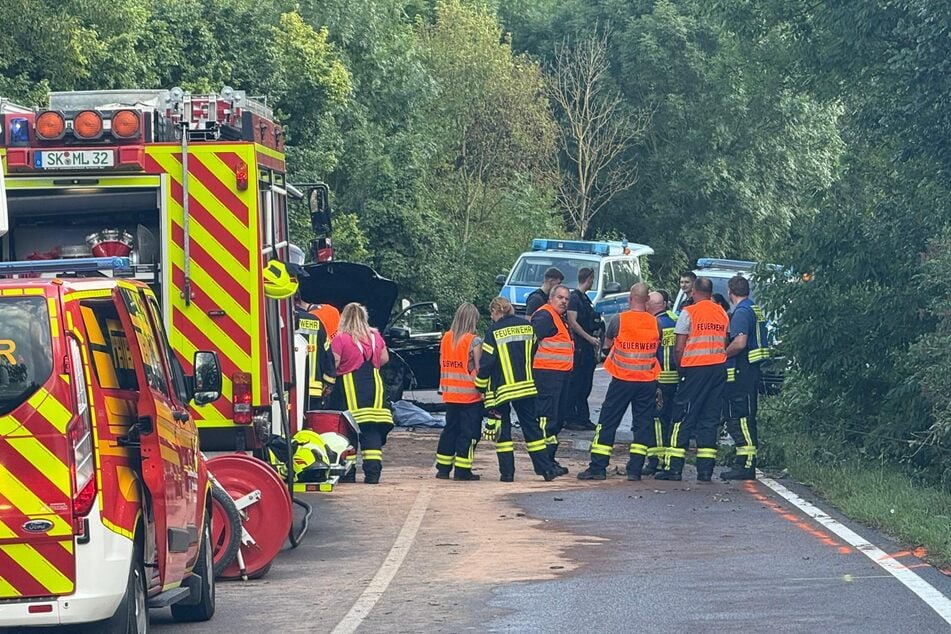 Dutzende Einsatzkräfte waren vor Ort.