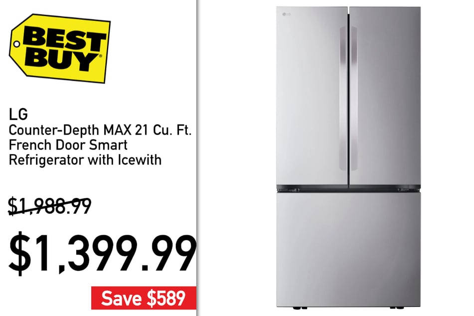 The French Door LG Refrigerator.