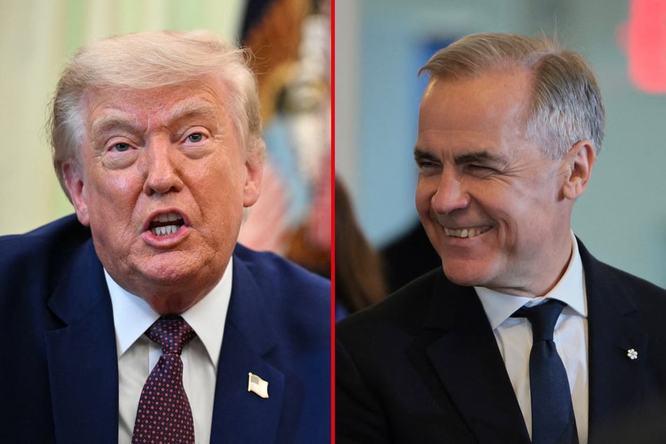 Canadian Prime Minister Mark Carney (r.) said President Donald Trump's latest tariff attack is "not a surprise."