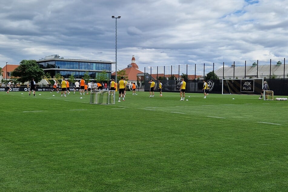 Dynamo Dresden absolvierte am Mittwoch sein öffentliches Training.