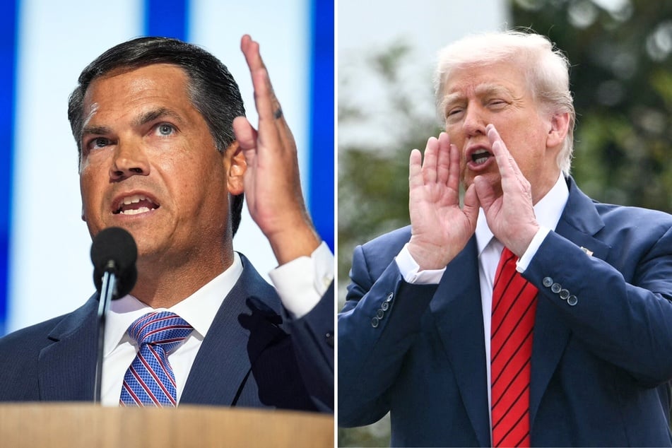 In a recent social media post, President Donald Trump (r.) criticized former Georgia Republican Geoff Duncan (l.) after he announced he would be switching parties.