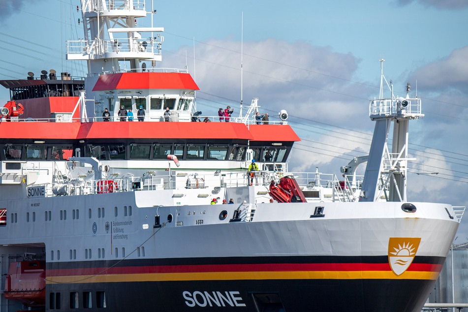 Das Forschungsschiff "Sonne" geht auf Expeditionsfahrt im Pazifik.