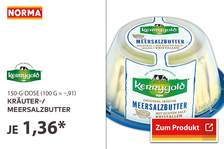 Kräuter-/ Meersalzbutter für 1,36 Euro.
