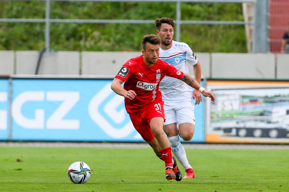 Patrick Göbel (28, v.) ist wieder fit. Er konnte schon im Pokal bei Inter Leipzig wieder spielen.