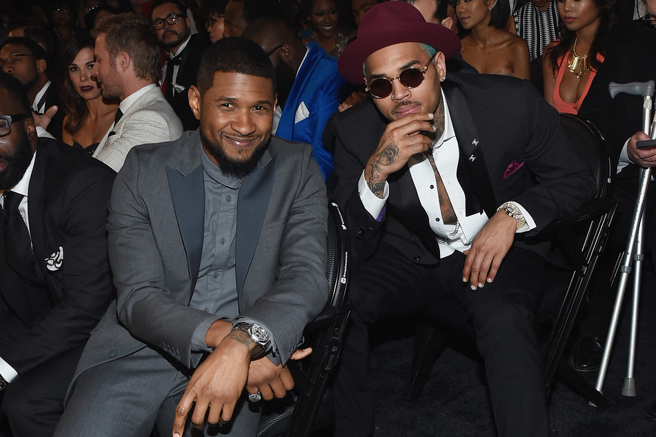 Eigentlich sind Chris Brown (34, r.) und Usher (44) gute Freunde. (Archivbild)