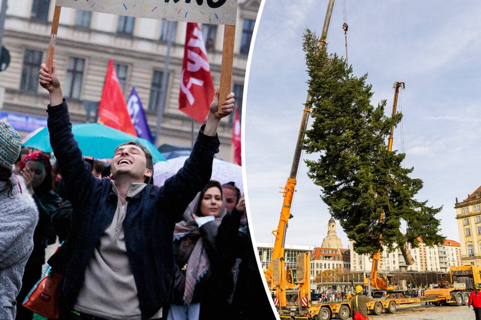 Dresden: "Gen Z" trifft auf Striezelbaum-Gucker: Dresden steht ein unruhiges Demo-Wochenende bevor
