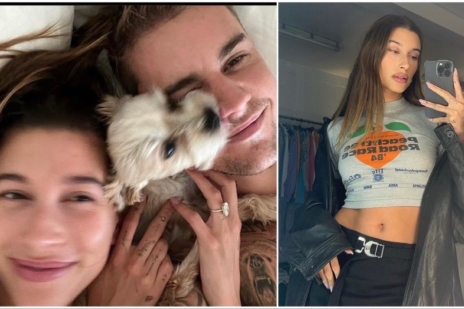 Hailey Bieber (r) got honest about married life with Justin Bieber amid their recent health struggles.