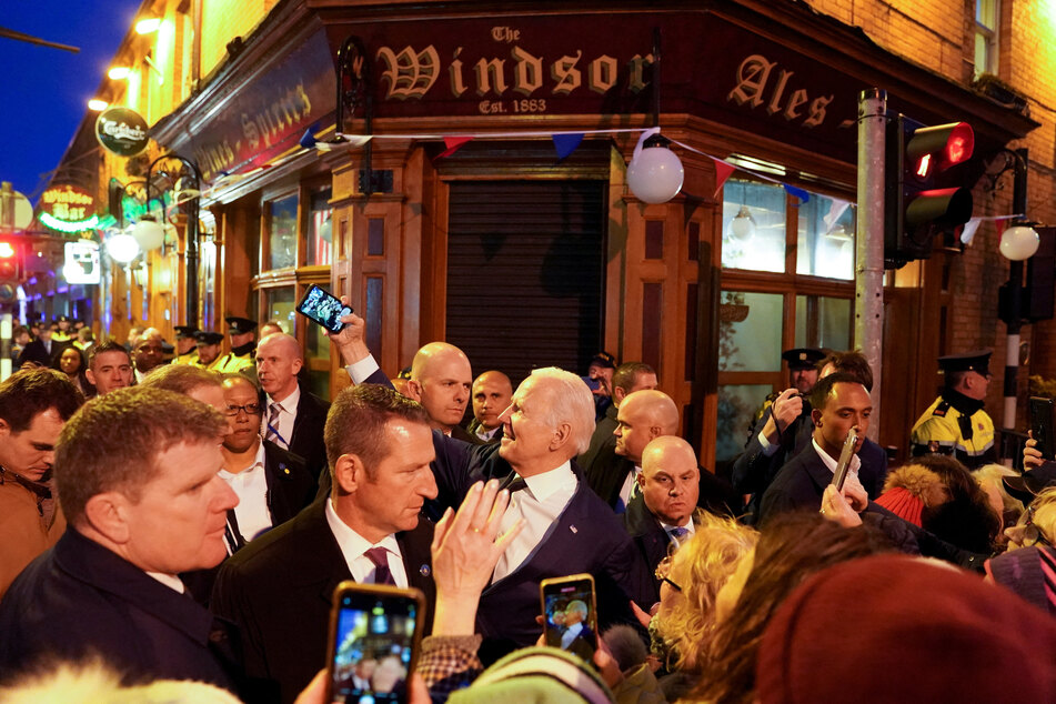 President Joe Biden visited the towns of Carlingford and Dundalk in Ireland, meeting distant family members.