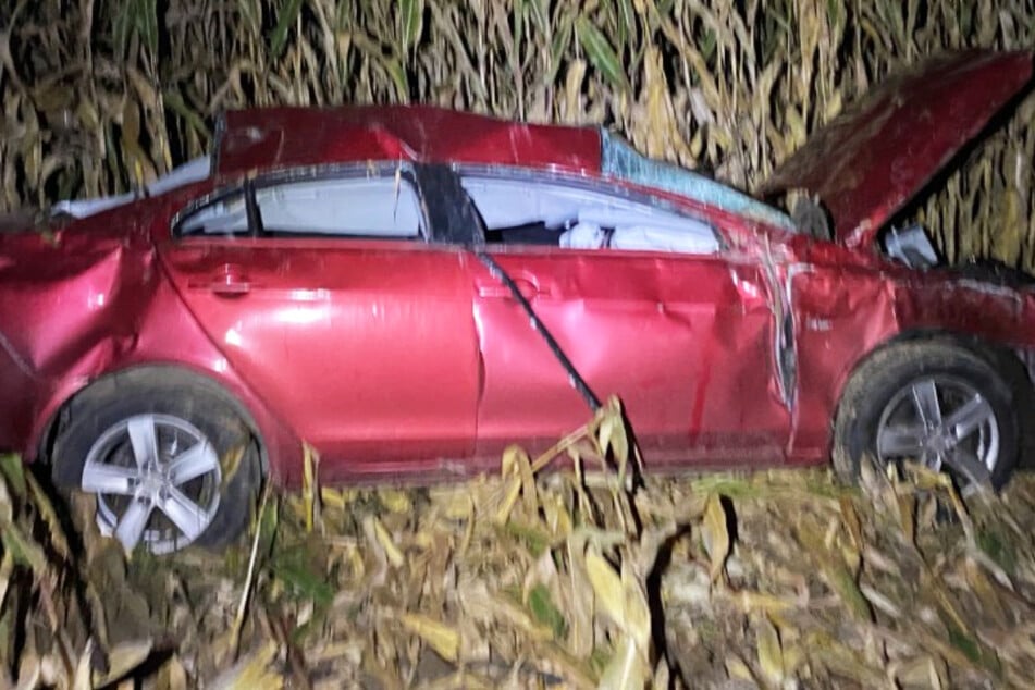 Ein Auto überschlug sich und krachte in ein Maisfeld: Auf der A65 bei Landau kam es am frühen Dienstagmorgen zu einem schweren Unfall.