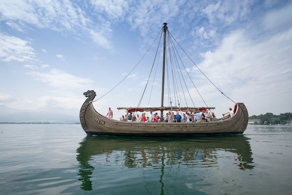 Die "Freya", bekannt aus dem "Wickie"-Kinofilm, war bei Touristen ein beliebtes Ziel am Chiemsee.