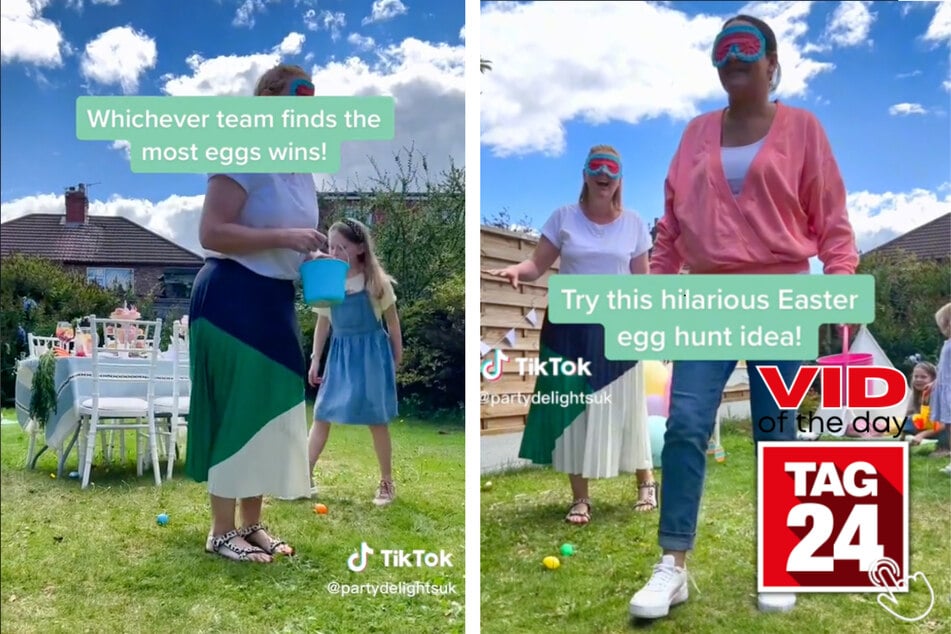 viral videos: Viral Video of the Day for April 9, 2023: Hilarious Easter egg hunt - with a twist!