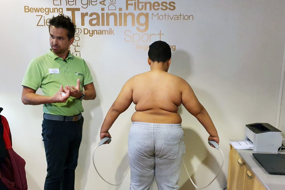 Gym manager Dominik Borras (39, left) is shocked by Louis' values.