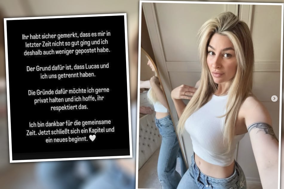 Mit diesem Post meldete sich Juliette Lau am Freitag bei ihren Fans und gab das Ende ihrer Beziehung bekannt.