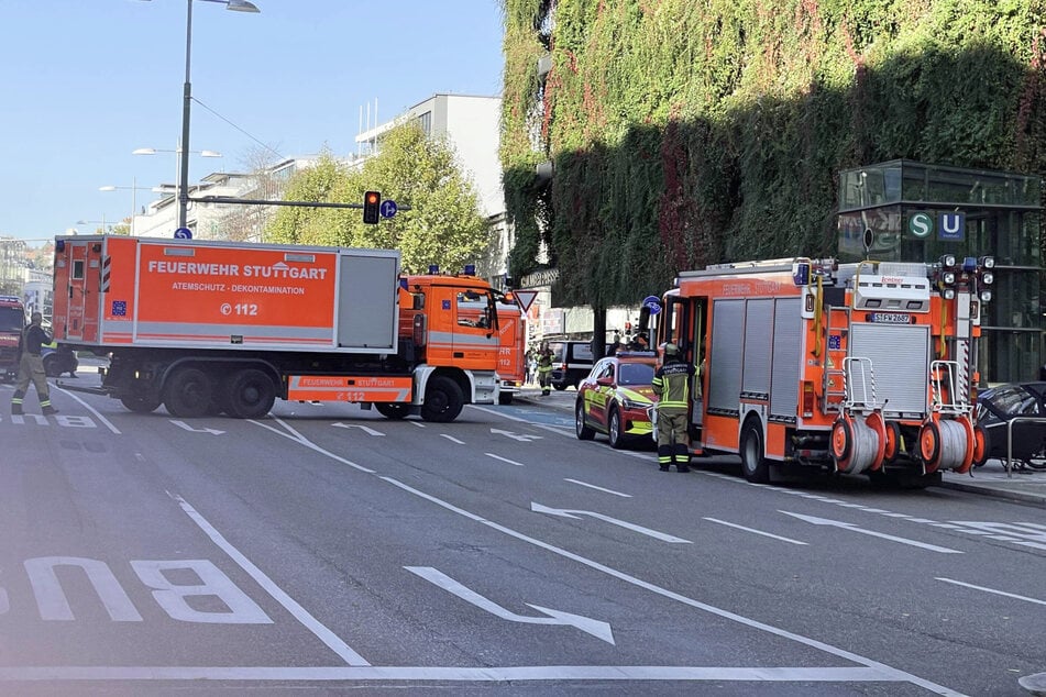 Der betroffene Bereich in Stuttgart-Mitte wurde am Mittag abgesperrt.