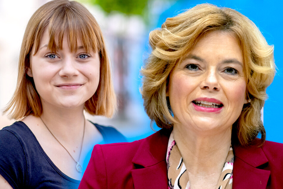 SPD-Politikerin Lilly Blaudszun (19, l.) kritisiert die Arbeit der Landwirtschaftsministerin Julia Klöckner (48, CDU).