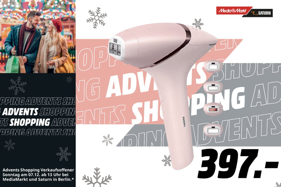 Philips-IPS-Haarentfernungsgerät Lumea IPL S9000 BRI957/00 für 397 Euro.