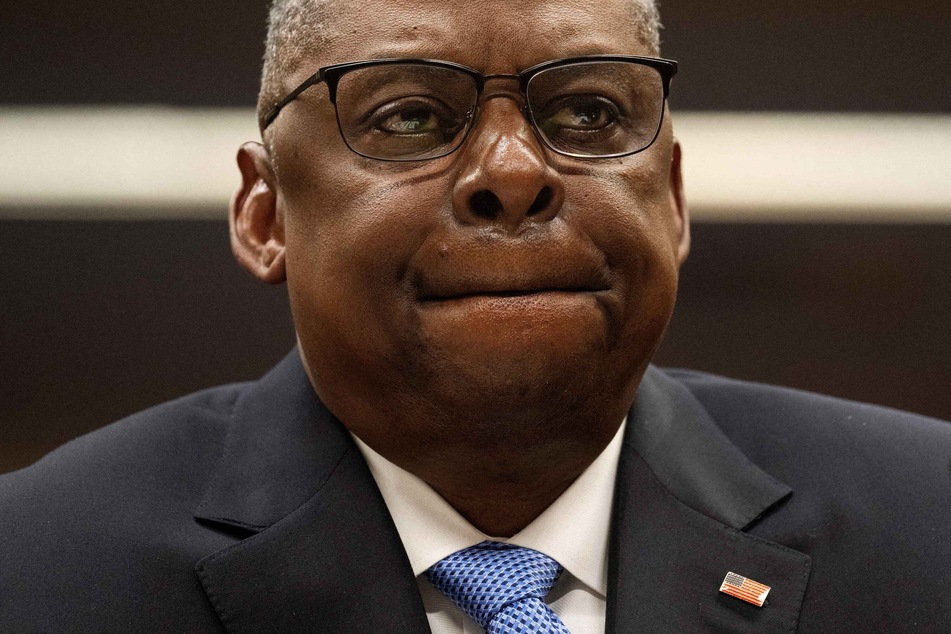 US Defense Secretary Lloyd Austin on Tuesday made his first appearance since being hospitalized for complications from cancer treatment.