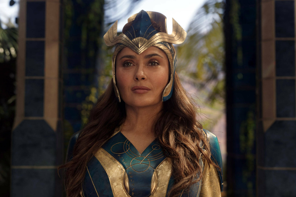 Salma Hayek plays Ajak, the wise and spiritual leader of the Eternals.