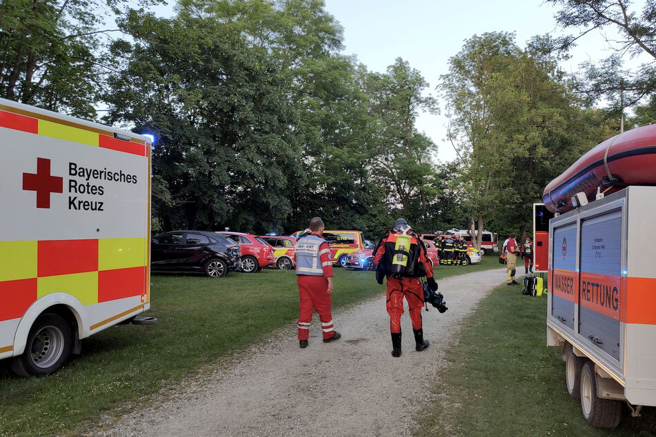 Zahlreiche Rettungskräfte suchten am Unterschleißheimer See nach dem Vermissten.