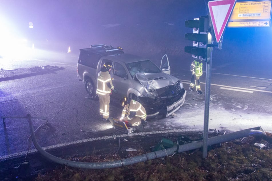 Der 23-jährige Toyota-Fahrer wurde leicht verletzt.