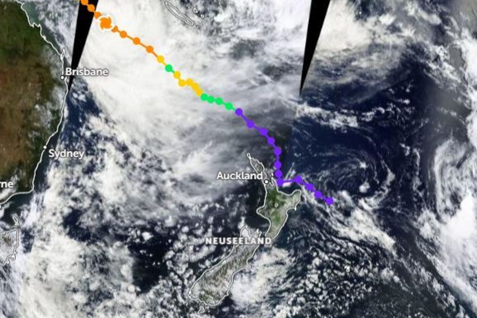 Zyklon Gabrielle sorgte im Februar 2023 für viel Zerstörung über Neuseeland.