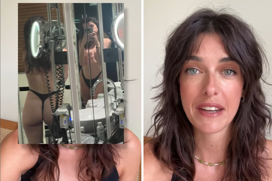 Con este selfie frente al espejo, Marie Nasemann (36) causó revuelo recientemente.