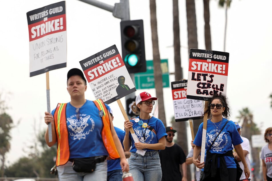 Writers Guild of America (WGA) members are fighting for better wages and job protections.