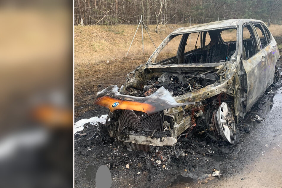 BMW steht auf A2 plötzlich in Flammen, Familienvater muss schnell reagieren