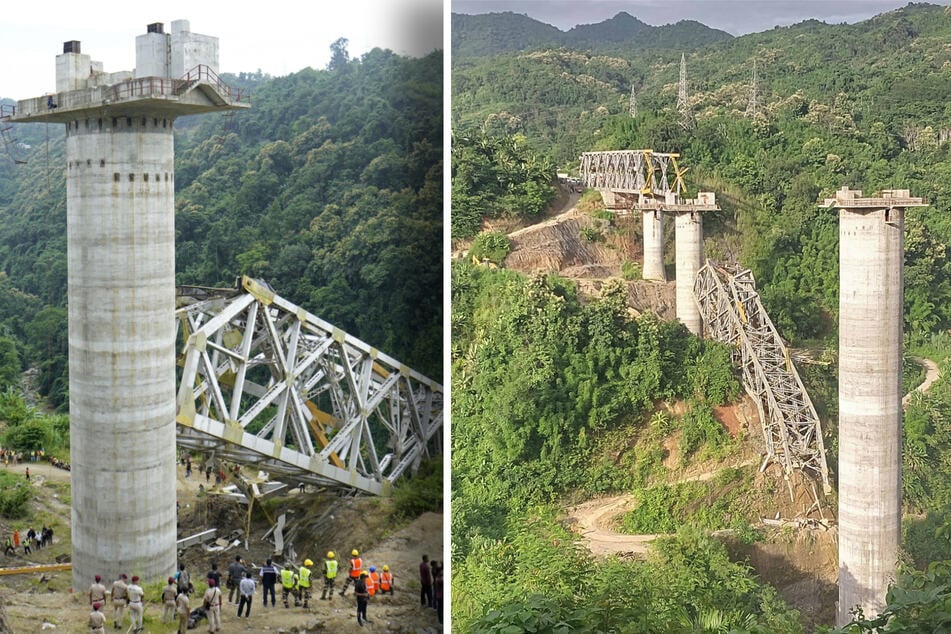 Kran fällt auf Brücke: 23 Bauarbeiter tot