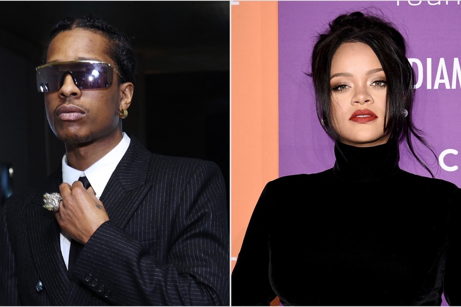 Rihanna and A$AP Rocky (l.) continued their trendy street style during a date night in New York City.