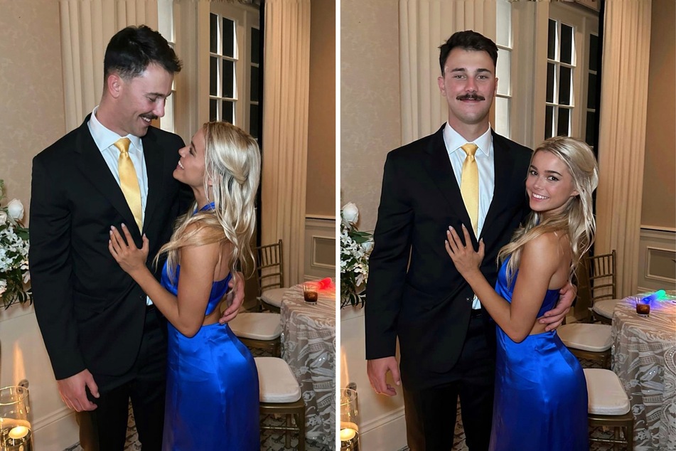 Olivia Dunne left her fans mesmerized as she rocked a stunning blue dress alongside boyfriend Paul Skenes in this viral Instagram post.