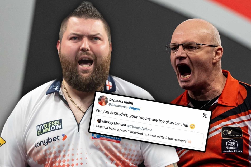 Giftpfeile statt Darts: Michael Smith und seine Ehefrau legen sich mit Gegner an