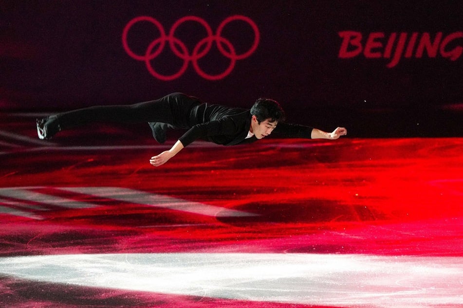 Nathan Chen performed at the figure skating gala exhibition during the Beijing 2022 Winter Olympic Games after capturing gold, a first for an Asian American man.