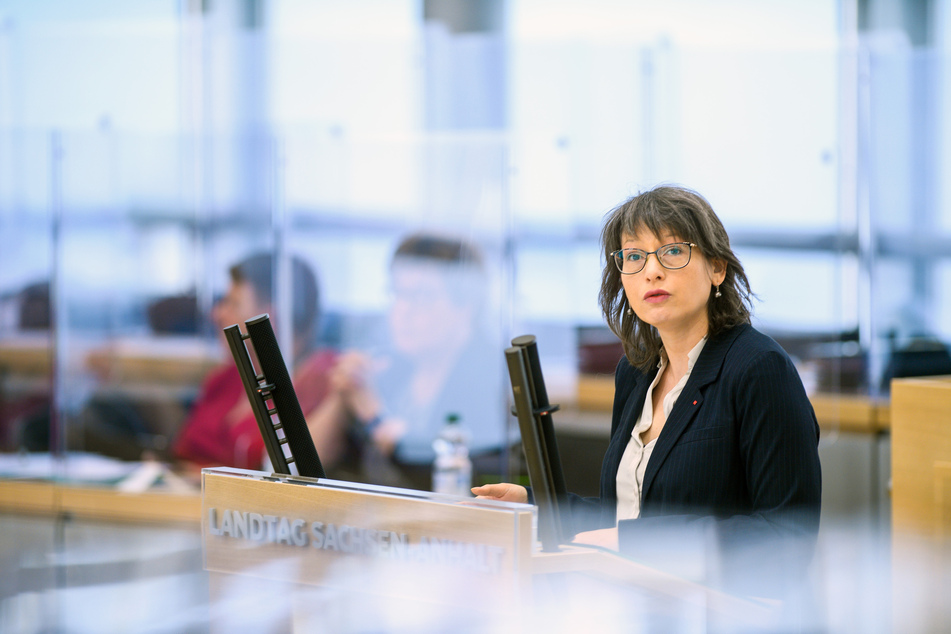 Katja Pähle (47), Fraktionsvorsitzende der SPD Sachsen-Anhalt, am Mittwoch.